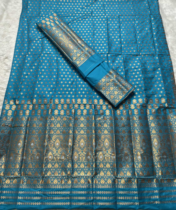 Copper Jari Mix Set Mekhela Sador