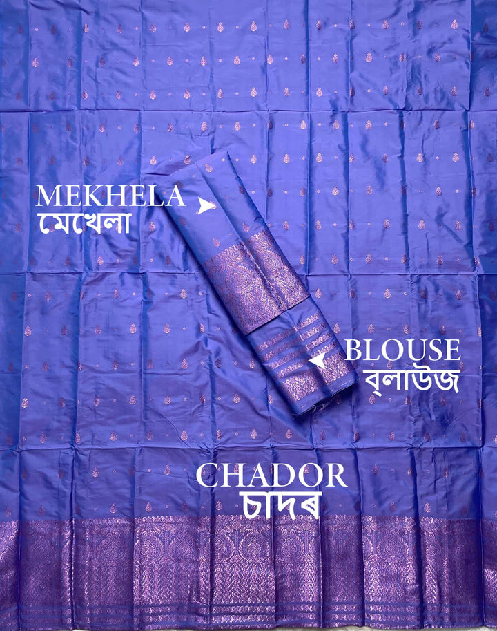 Colouring Jari Mix Set Mekhela Sador