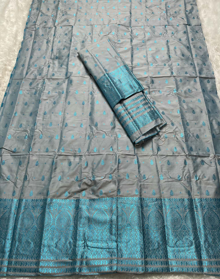Colouring Jari Mix Set Mekhela Sador