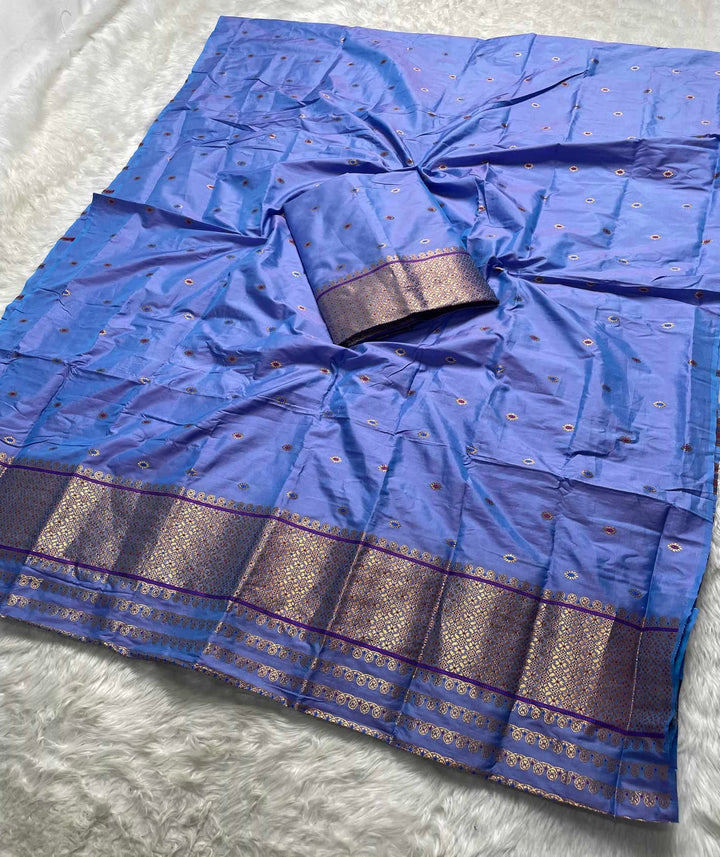 Copper Jari - Dhaga Mina - Mix Set Mekhela Sador