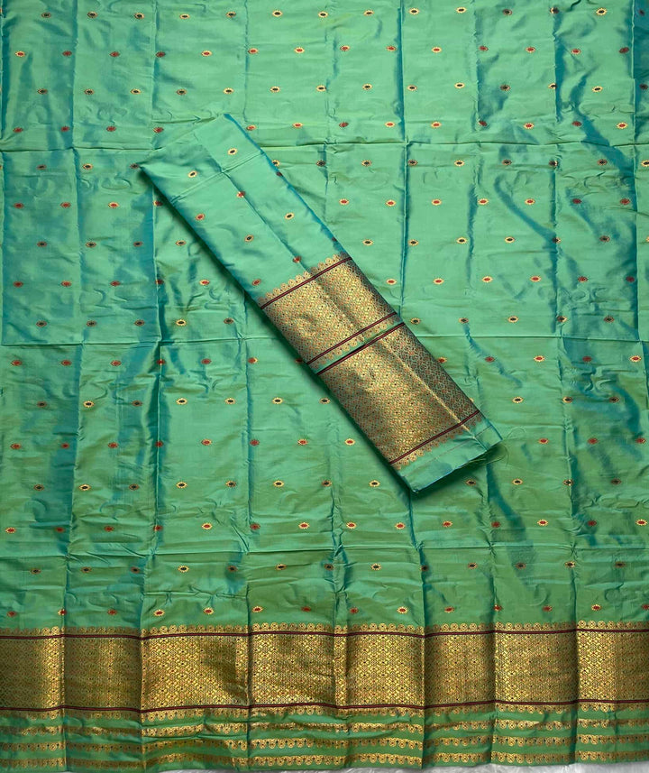 Copper Jari - Dhaga Mina - Mix Set Mekhela Sador