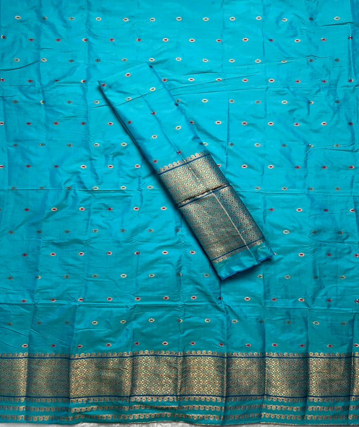 Copper Jari - Dhaga Mina - Mix Set Mekhela Sador
