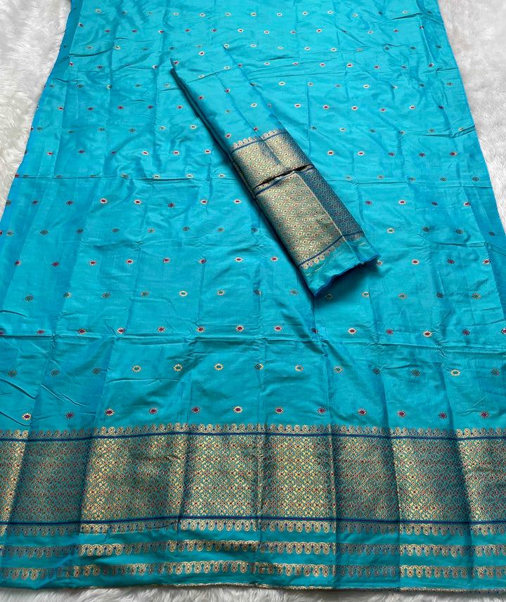 Copper Jari - Dhaga Mina - Mix Set Mekhela Sador