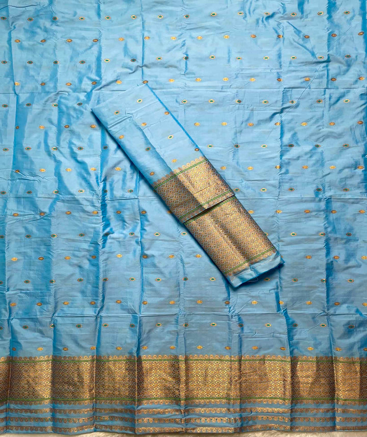 Copper Jari - Dhaga Mina - Mix Set Mekhela Sador