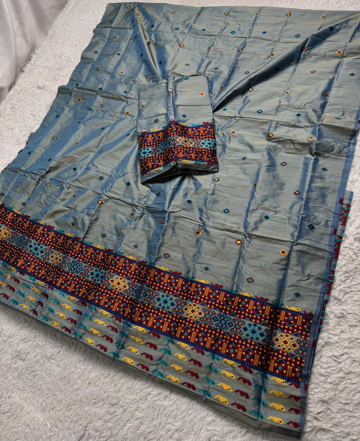 Multi-Dhaga Work Mix Set Mekhela Sador