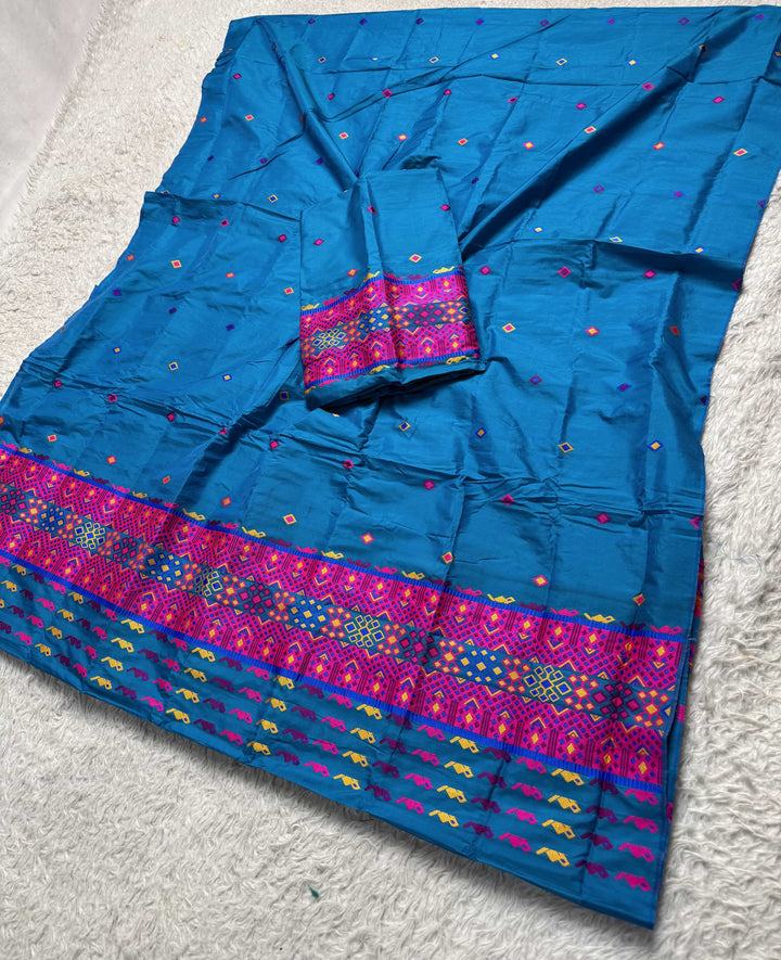 Multi-Dhaga Work Mix Set Mekhela Sador