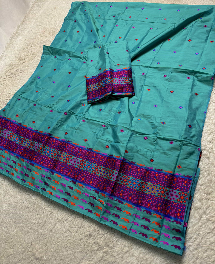 Multi-Dhaga Work Mix Set Mekhela Sador