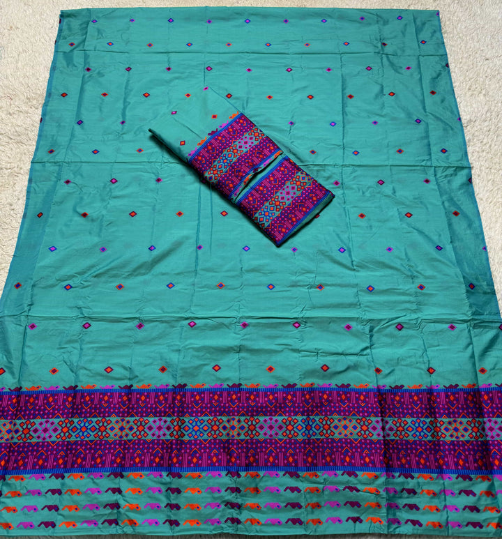 Multi-Dhaga Work Mix Set Mekhela Sador