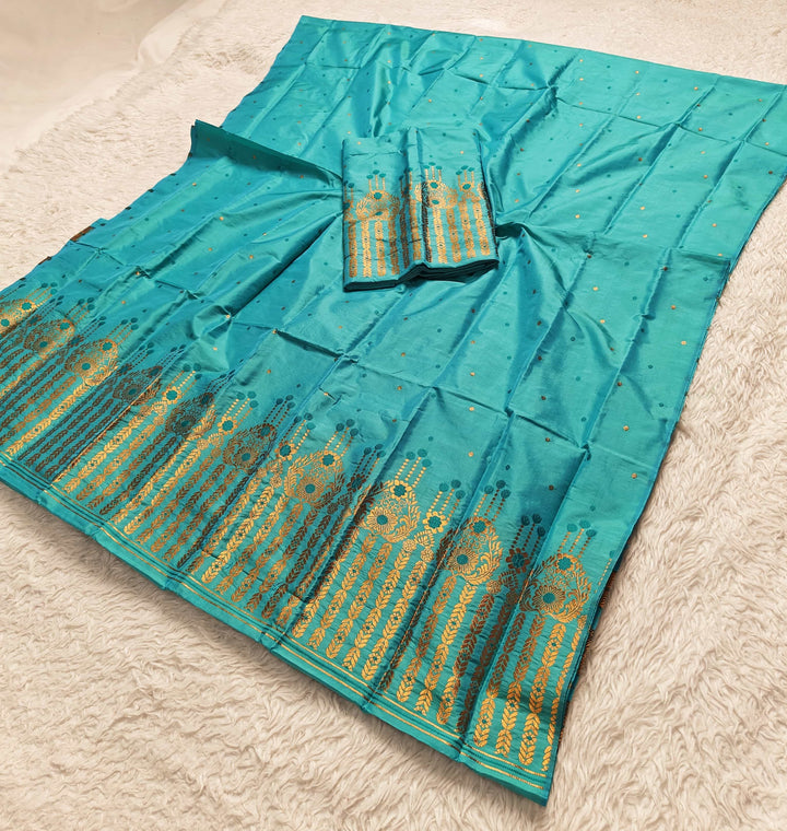 Copper Jari Mix Set Mekhela Sador