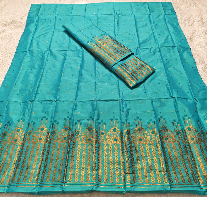 Copper Jari Mix Set Mekhela Sador