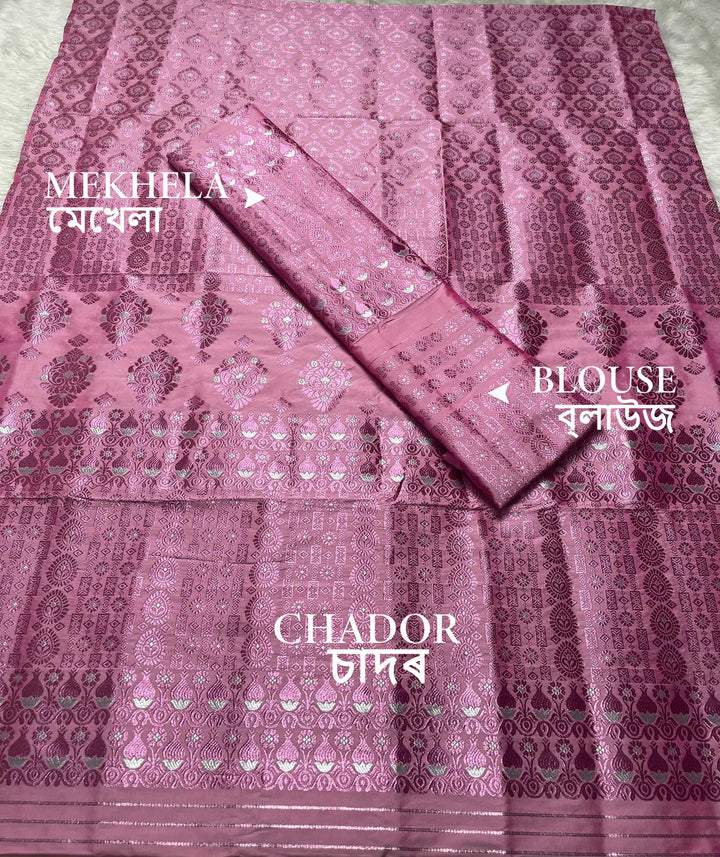 Colouring Jari Mix Set Mekhela Sador