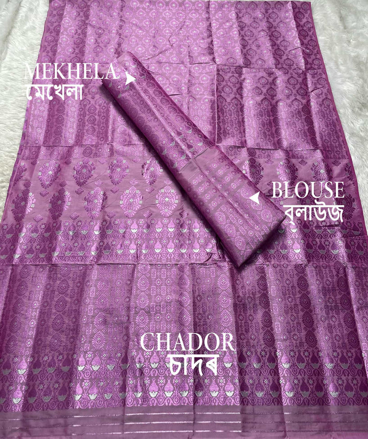 Colouring Jari Mix Set Mekhela Sador