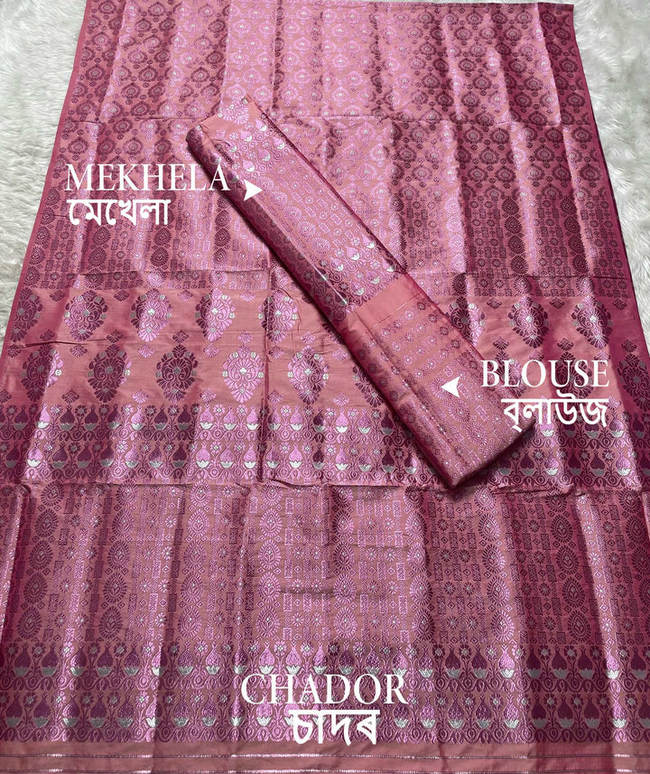 Colouring Jari Mix Set Mekhela Sador