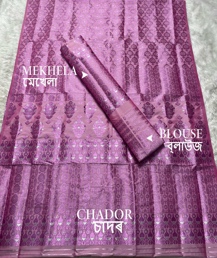 Colouring Jari Mix Set Mekhela Sador