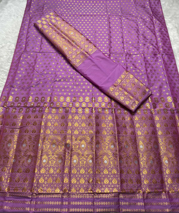 Copper Jari Mix Set Mekhela Sador