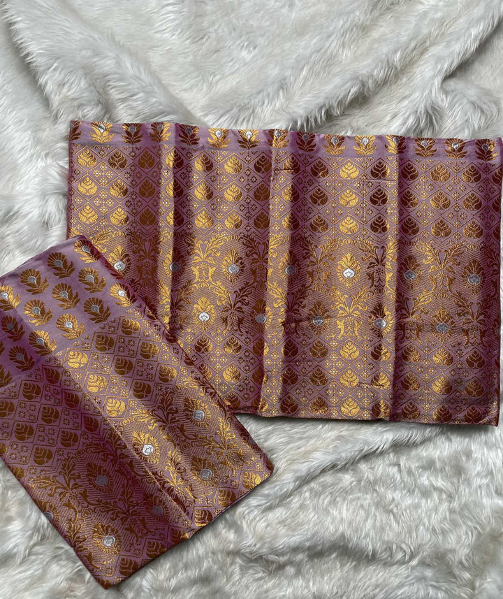 Copper Jari Mix Set Mekhela Sador