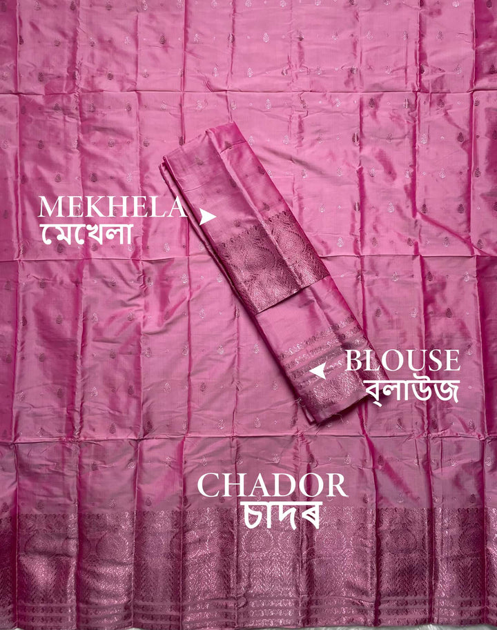 Colouring Jari Mix Set Mekhela Sador