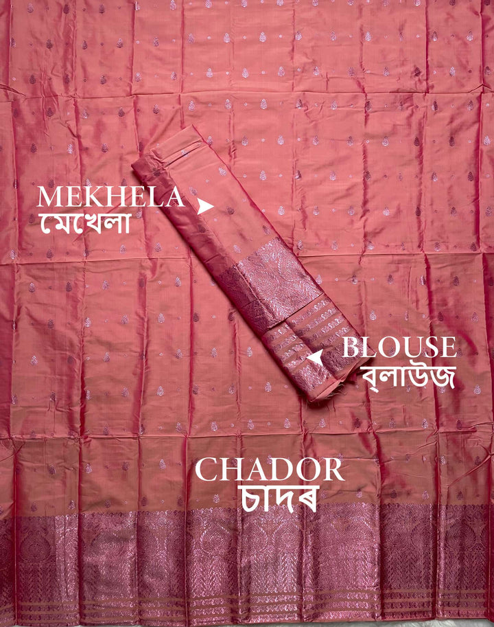 Colouring Jari Mix Set Mekhela Sador