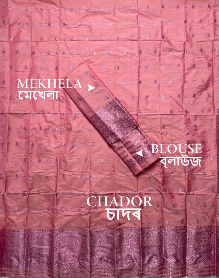 Colouring Jari Mix Set Mekhela Sador