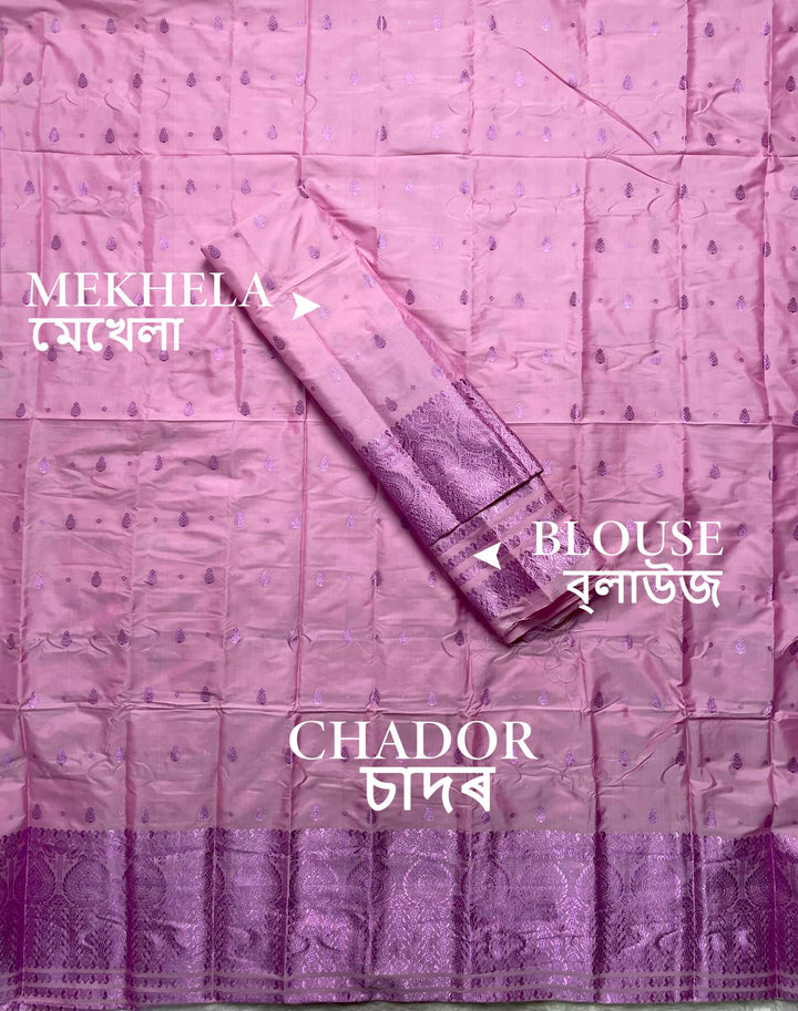 Colouring Jari Mix Set Mekhela Sador