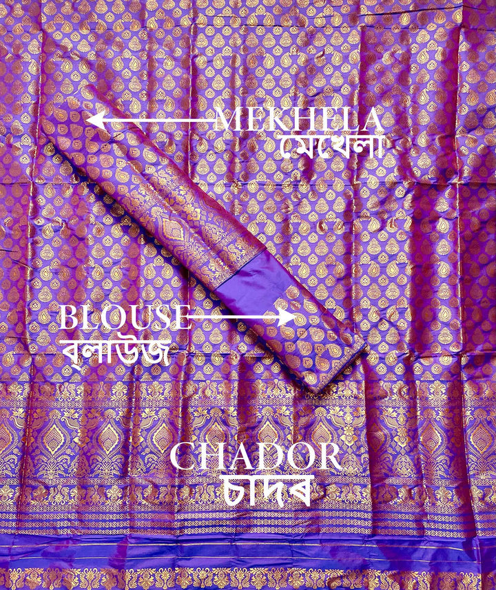 Mix Pat Mekhla Chador - Mix Designs - Clearance Sale