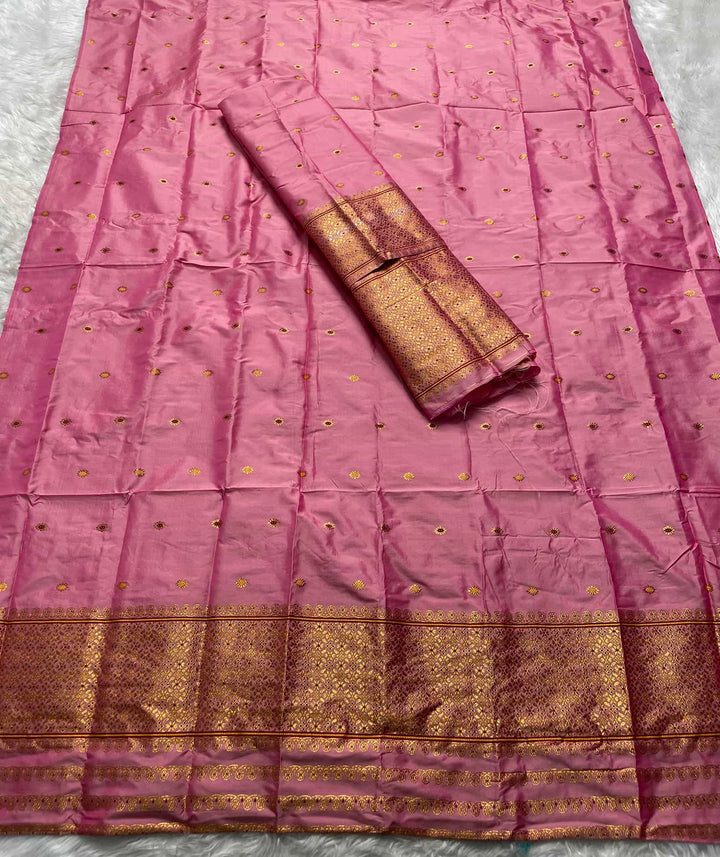 Copper Jari - Dhaga Mina - Mix Set Mekhela Sador