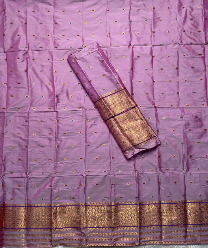 Copper Jari - Dhaga Mina - Mix Set Mekhela Sador