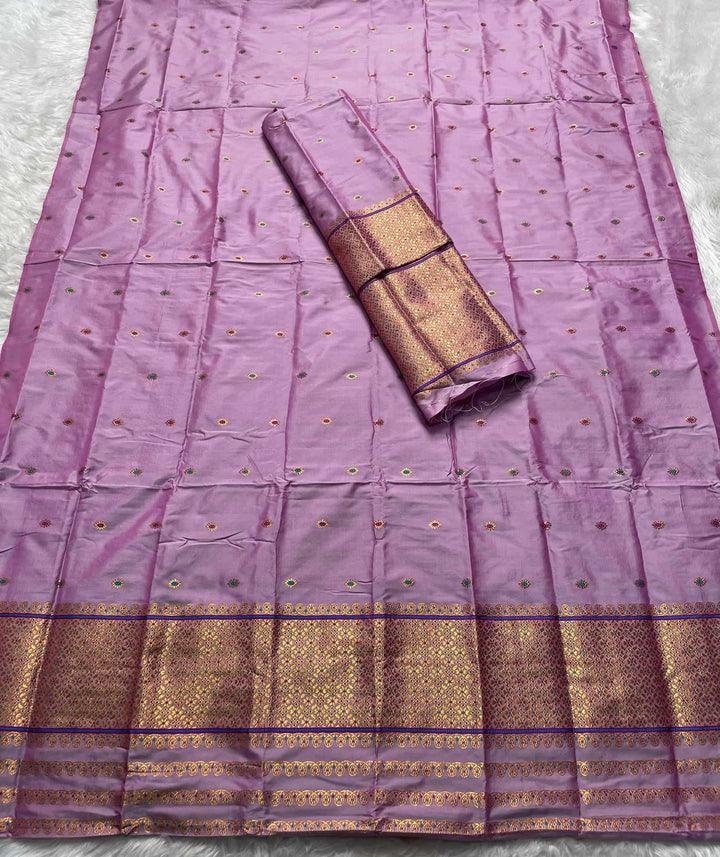 Copper Jari - Dhaga Mina - Mix Set Mekhela Sador
