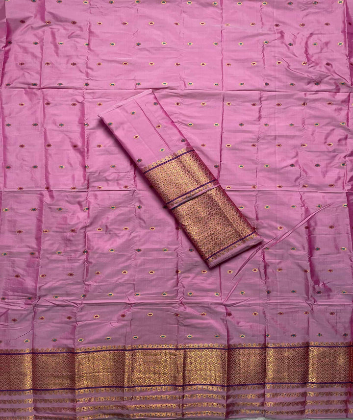 Copper Jari - Dhaga Mina - Mix Set Mekhela Sador