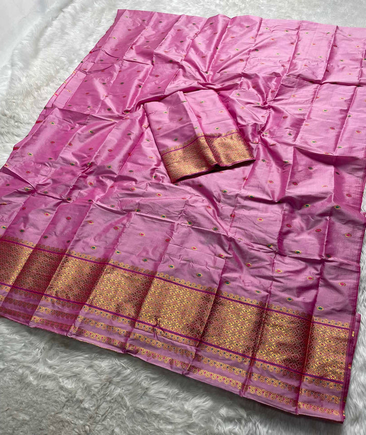 Copper Jari - Dhaga Mina - Mix Set Mekhela Sador