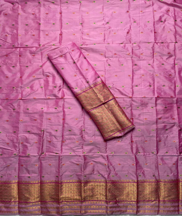 Copper Jari - Dhaga Mina - Mix Set Mekhela Sador