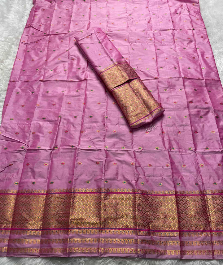Copper Jari - Dhaga Mina - Mix Set Mekhela Sador
