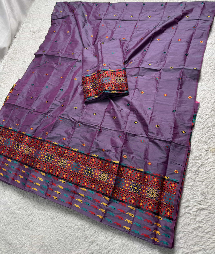 Multi-Dhaga Work Mix Set Mekhela Sador