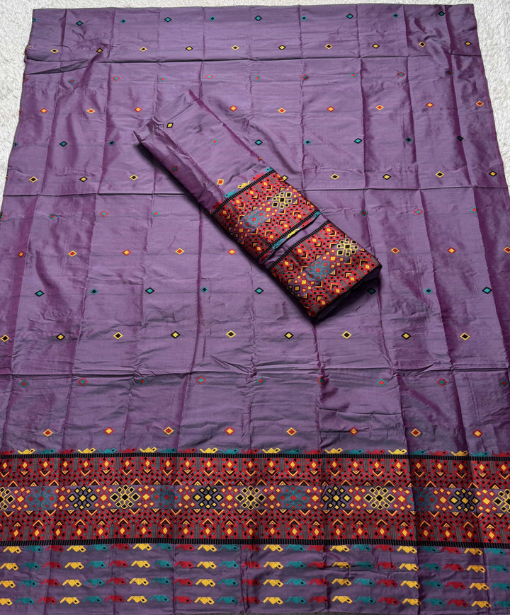 Multi-Dhaga Work Mix Set Mekhela Sador