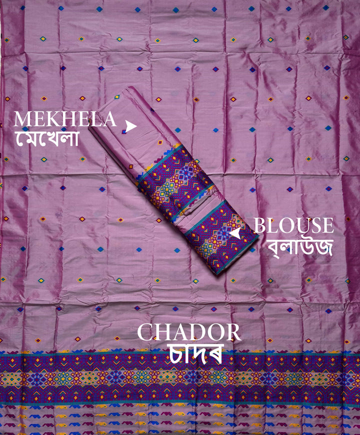 Multi-Dhaga Work Mix Set Mekhela Sador