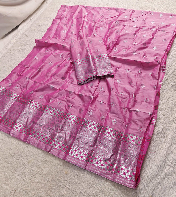 Silver Jari Mix Set Mekhela Sador