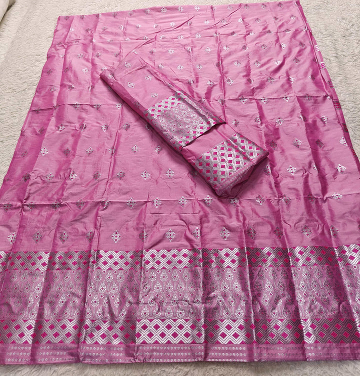 Silver Jari Mix Set Mekhela Sador