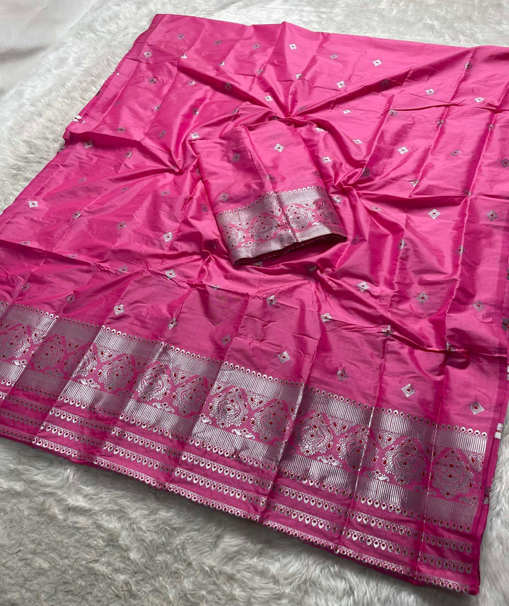 Silver Jari - Dhaga Mina - Mix Set Mekhela Sador