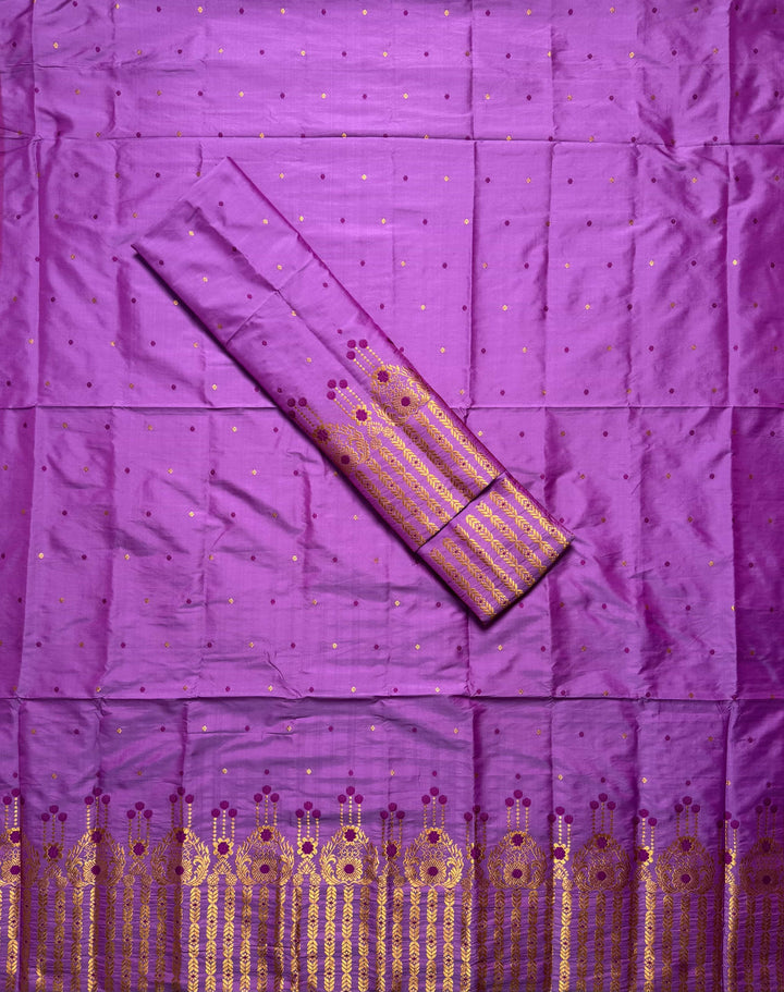 Copper Jari Mix Set Mekhela Sador