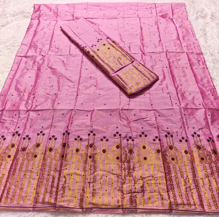 Copper Jari Mix Set Mekhela Sador