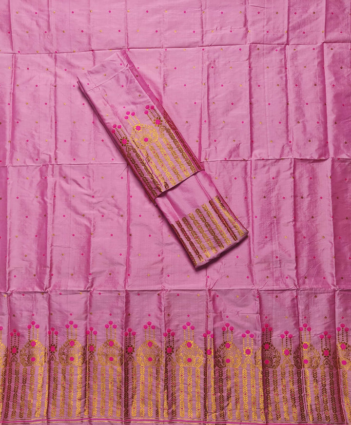 Copper Jari Mix Set Mekhela Sador