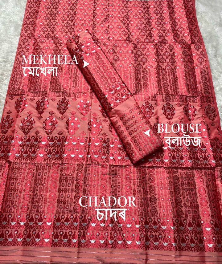 Colouring Jari Mix Set Mekhela Sador