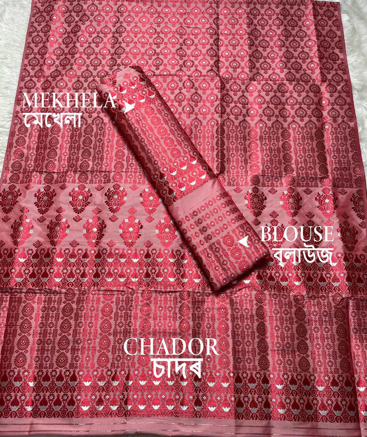 Colouring Jari Mix Set Mekhela Sador