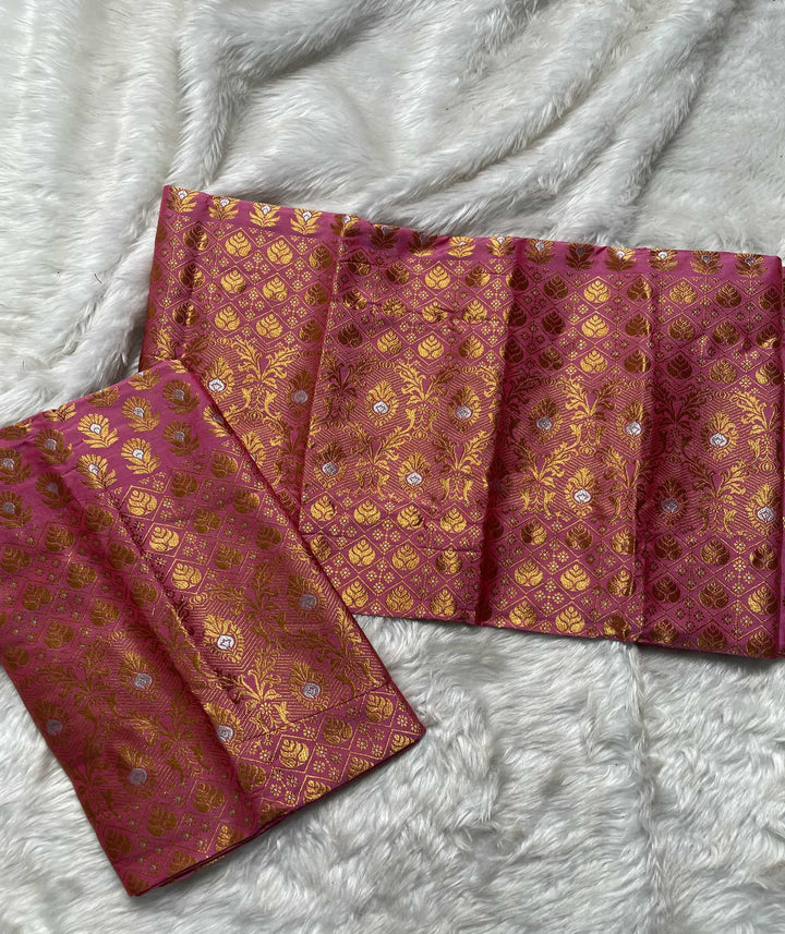 Copper Jari Mix Set Mekhela Sador