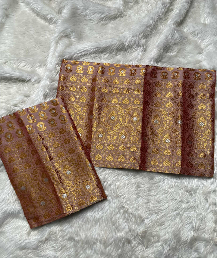Copper Jari Mix Set Mekhela Sador
