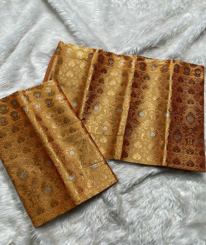 Copper Jari Mix Set Mekhela Sador
