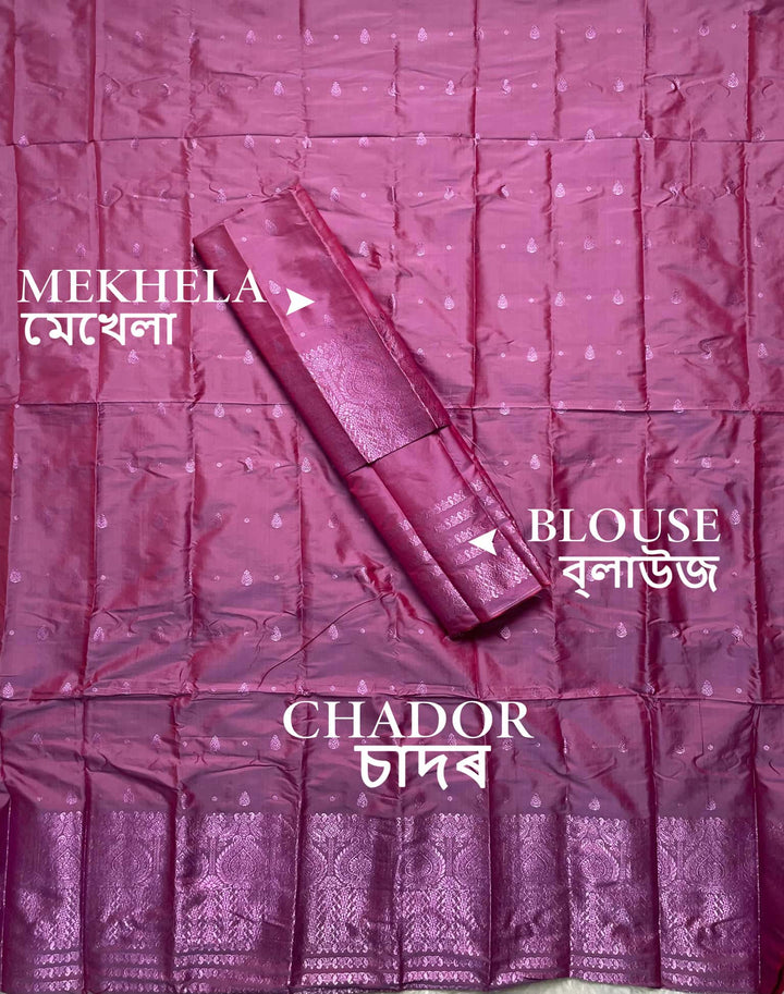 Colouring Jari Mix Set Mekhela Sador