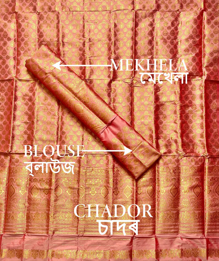 Mix Pat Mekhla Chador - Mix Designs - Clearance Sale