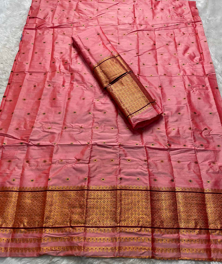 Copper Jari - Dhaga Mina - Mix Set Mekhela Sador
