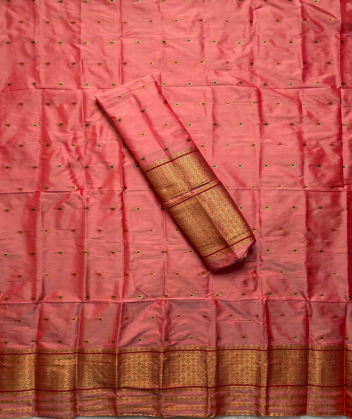 Copper Jari - Dhaga Mina - Mix Set Mekhela Sador